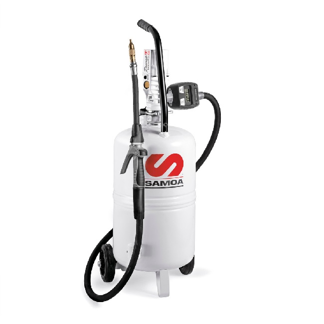 327020 SAMOA Self-Contained 25 Litre Air Operated Mobile Lubricant Dispenser with Meter